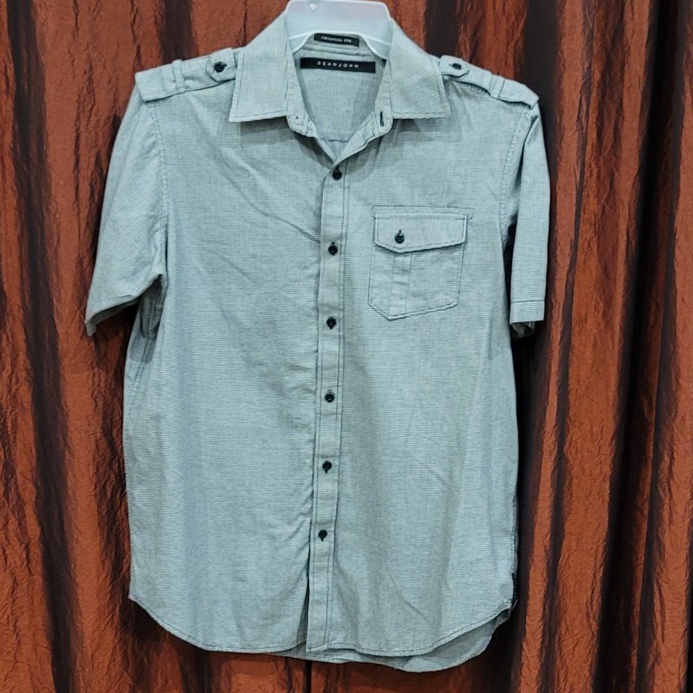 LN! Sean John Short Sleeve Dobby Shirt